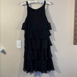 MSK Black Layered Dress